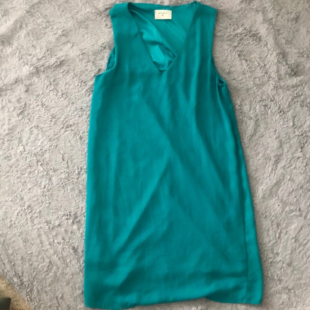 Turquoise spring dress